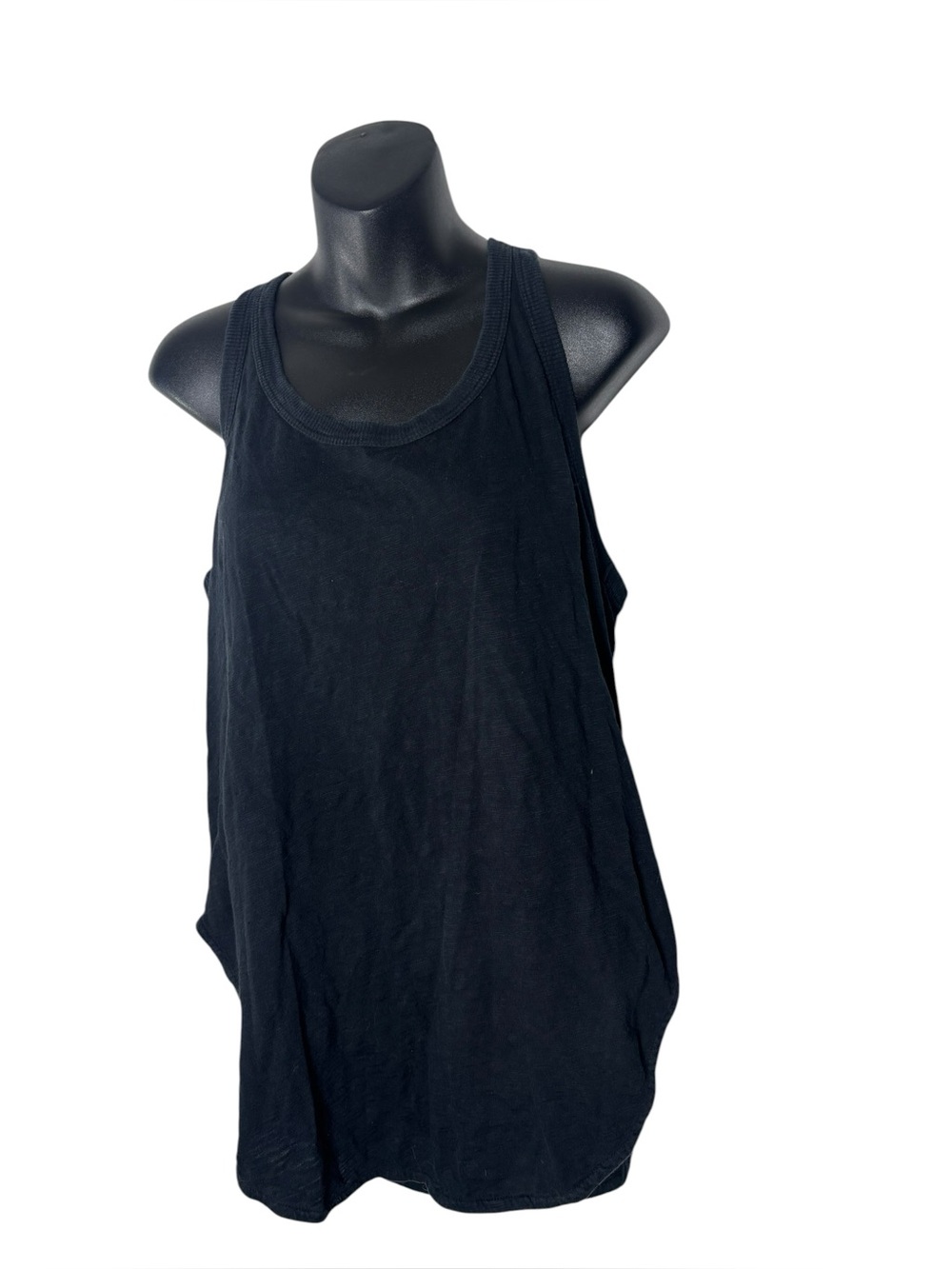 Wilt women’s medium 100% cotton racerback tank top scoop hem